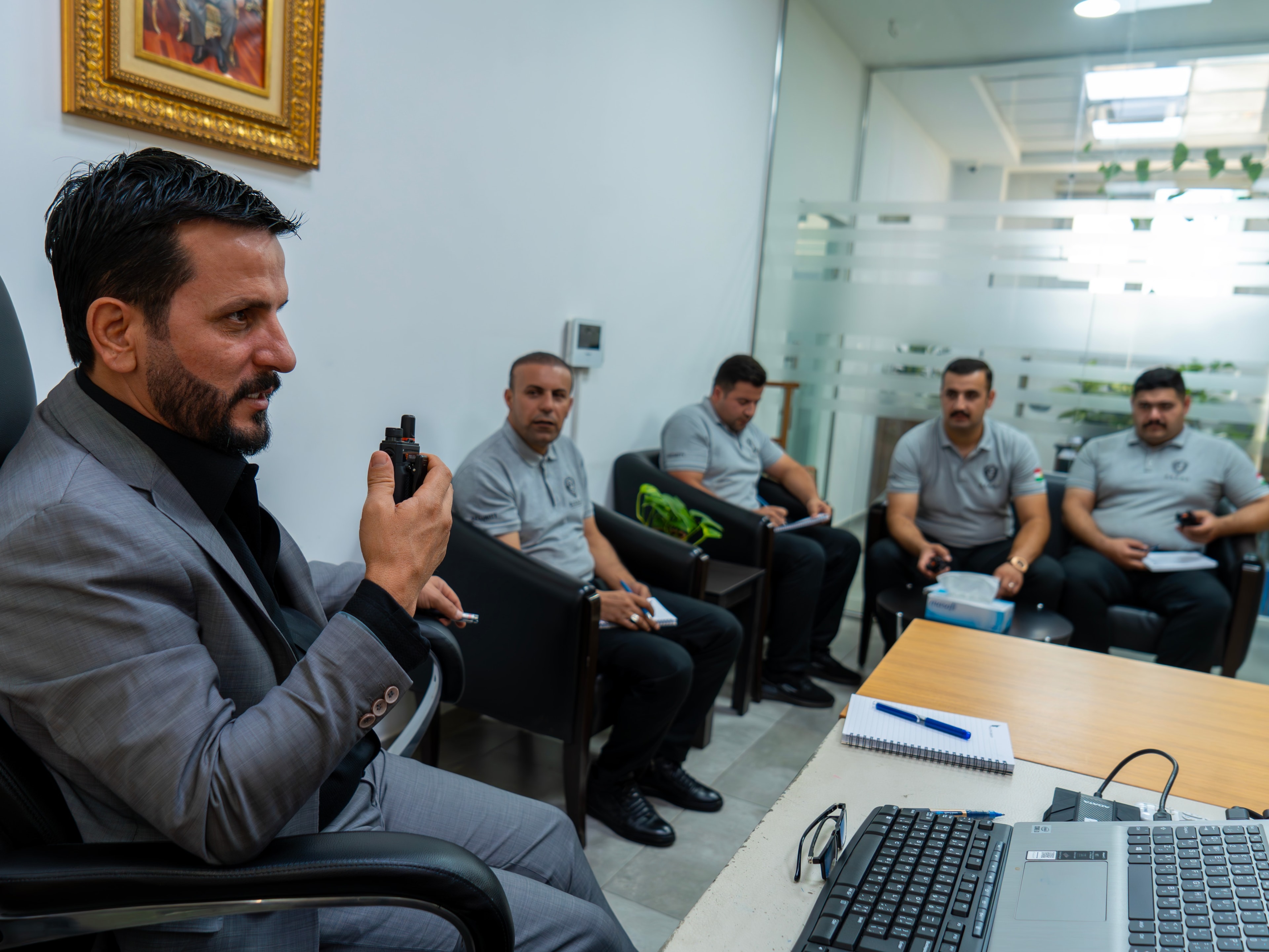 Security training outdoors